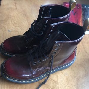 Vegan cherry red dr martens